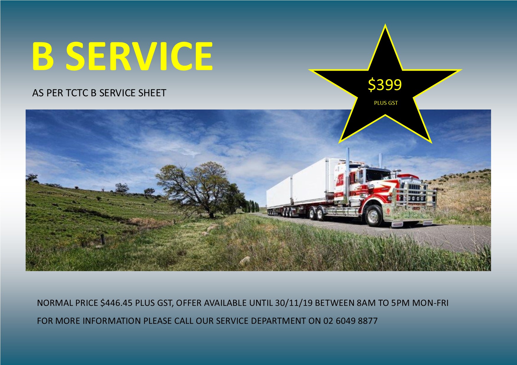 B Service Special B Service Special